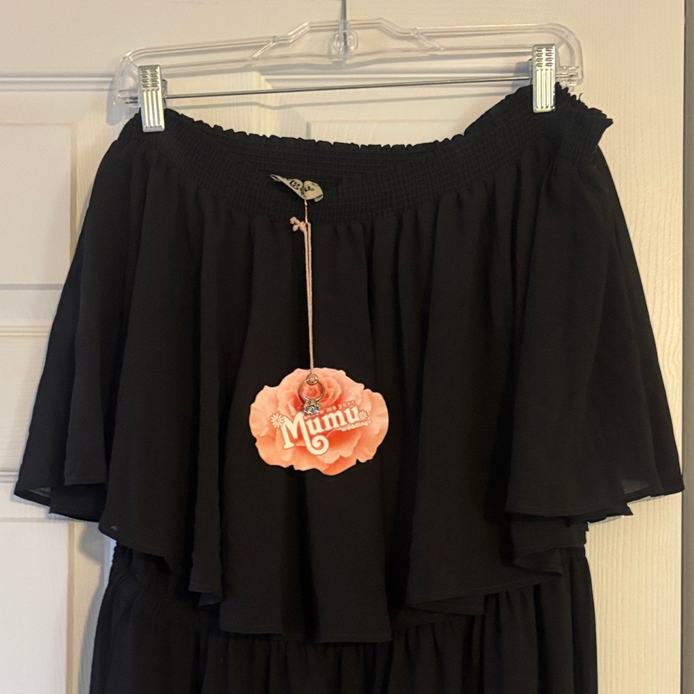 Show Me Your Mumu Black Hacienda Bridesmaid Dress 2X